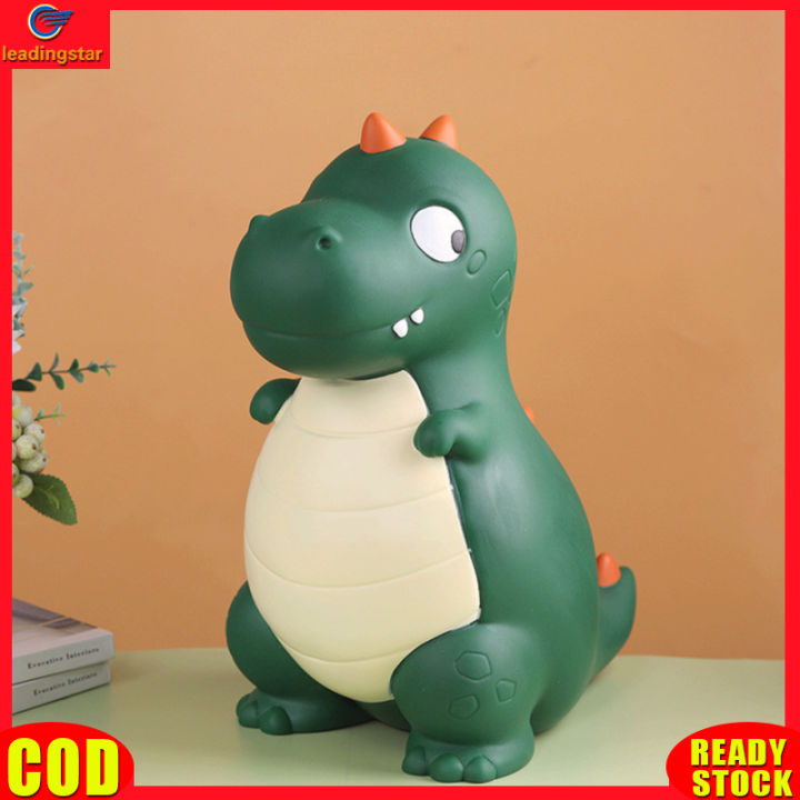 leadingstar-rc-authentic-dinosaur-piggy-bank-cute-cartoon-anti-fall-large-capacity-shatterproof-money-coin-bank-gifts-for-birthday-christmas