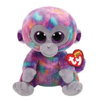 15cm Ty Beanie Big Eyes Stuffed Plush Toy Soft Cute Animal Doll Purple Monkey Zuri Children Birthday Christmas New Year Gifts