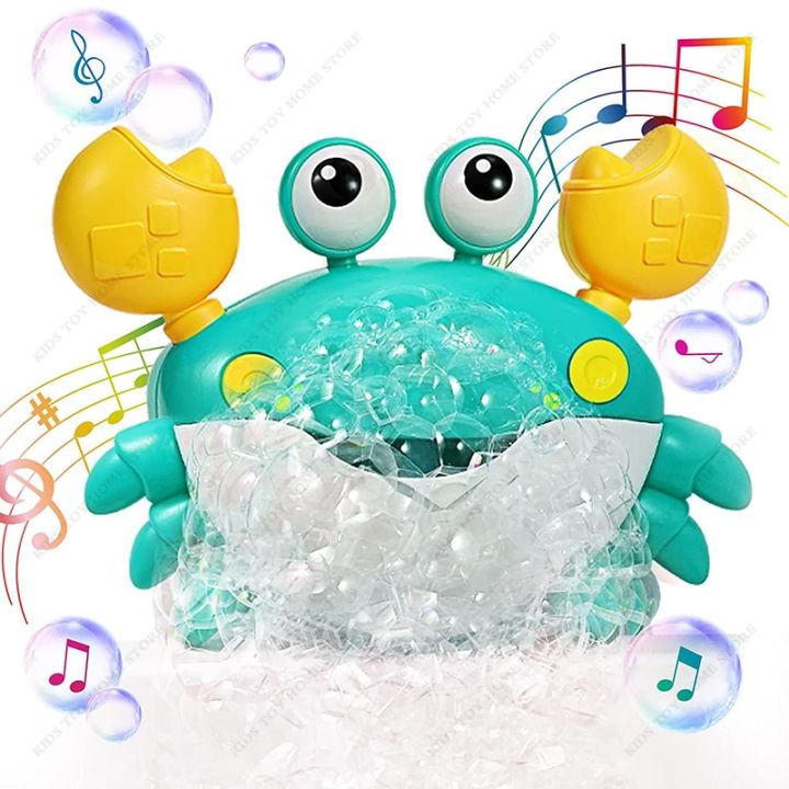 lamontuo-ของเล่นเพลงอ่างอาบน้ำเครื่องทำวาฟเฟิลรูปปูสำหรับเด็กทารก-เครื่องทำของเล่นเด็กสำหรับอ่างอาบน้ำของเล่นในอ่างอาบน้ำ