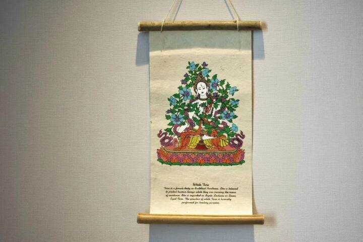 nepalese-plant-loka-paper-tibetan-hand-painted-hanging-painting