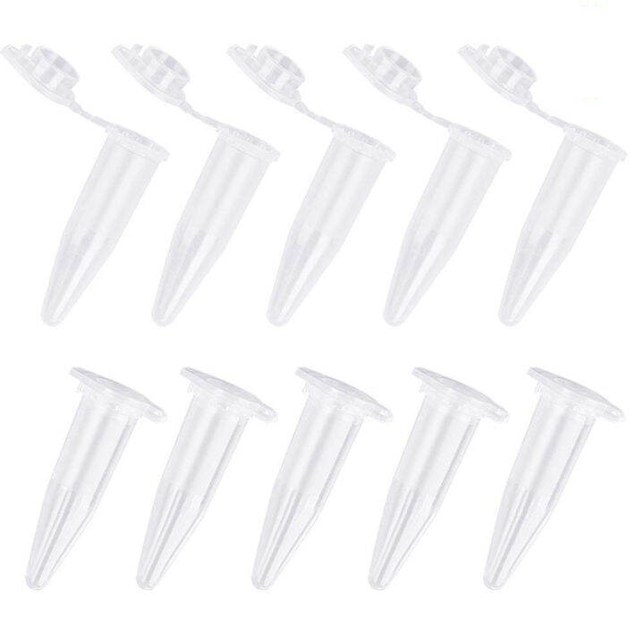 1000Pcs Mini Centrifuge Tubes 1.5Ml Raduated Clear Plastic Centrifuge ...