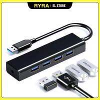 RYRA 4-port USB Hub Splitter Extender 480Mbps USB3.0 Adapter High-speed Splitter Notebook One-to-four Extender Hub For Windows