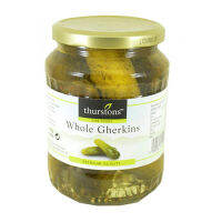 Thurstons Whole Gherkins 670g (BBD 31/12/25)