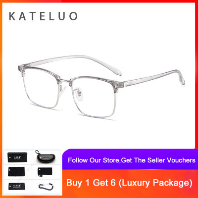 KATELUO  Unisex Anti Blue Light Glasses for Men Women Fashion Eyeglasses Frames 52019