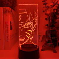 Acrylic Led Night Light Anime Half face Figure for Kids Bedroom Decor Nightlight Cool Manga Gadget Child Desk Table Lamp