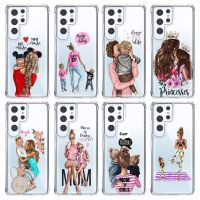 [Hot K] เคสซูเปอร์แม่ผู้หญิงเด็กทารกสำหรับ Samsung Galaxy S22 S21 S20 S10 Lite Note 20 Ultra 10 Plus A52 A53 A52S A33 5G ฝาครอบกันกระแทก