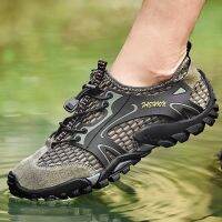 Memancinghikingfishingcepat kering musim panas kasut bernafas sandaran hulu kasut lelaki amfibia mengarungi kasut luar berjalan kaki mendaki tanpa slip Summer quick-drying fishing breathable sandals upstream shoes amphibious wading outdoor