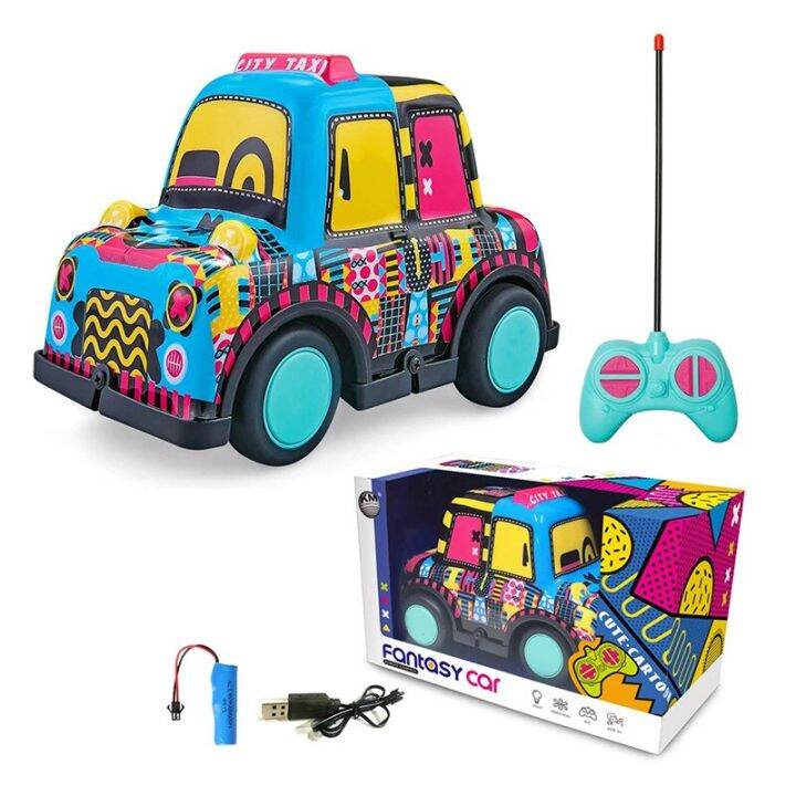 23new-mini-cartoon-graffiti-remote-control-car-4ch-climbing-car-rc-car-electric-car-model-toys-for-grils-boys-birthday-gift