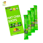 Hạt Chia Shots Hữu Cơ Mix Trắng Đen Hộp 80gr Hộp 10 gói x 8g Gồm 5 Gói Hạt