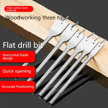 6pcs Carbon Steel Wood Drill Bits Woodworking Tool Flat Hole