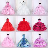 【Ready Stock】 ❄﹍✈ C30 [DIY] 30cm Barbie Princess Doll Dress Up Princess dress accessories large skirt