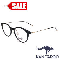 กรอบแว่นตา สำหรับตัดเลนส์ แว่นสายตา แว่นตา Fashion รุ่น Kangaroo 191612 กรอบเต็ม Rectangle ทรงรี ขาข้อต่อ วัสดุ Stainless Steel รับตัดเลนส์ทุกชนิด