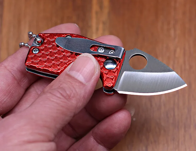 Mini Keychain Knife Pocket Knife Folding Tool Knife Outdoor Self-defense  Knife Sharp Small Knife