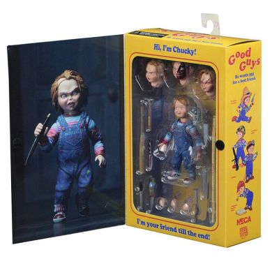 NECA Childs Play Good Guys Ultimate Chucky PVC Action Figure ของเล่นสะสม10Cm