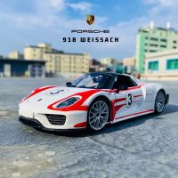 Bburago 1:24 Porsche 918 racing edition die casting alloy car model Art Deco Collection Toy tools gift factory authorization