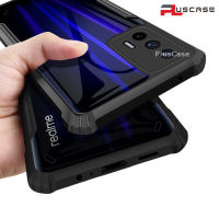 PlusCase สำหรับ Realme GT 5G / Q3 Pro เคสเบาะลมฮาร์ดคริสตัลใสกลับขอบนุ่มกันกระแทกป้องกันเต็มเคสใส่โทรศัพท์