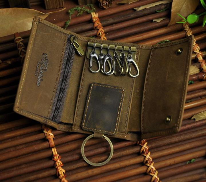 2016-new-hot-sale-cattle-men-male-design-vintage-crazy-horse-genuine-leather-vertical-card-mini-handy-wallet-purse-with-snap