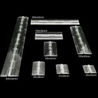 Kotak engsel kaca akrilik bening transparan panjang 25mm 31mm 45mm 65mm 100mm 150mm 200mm 300mm