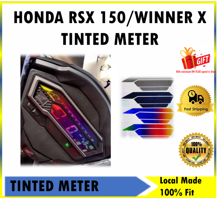 [FREE GIFT] HONDA RSX 150/WINNER X TINTED METER 4 COLOURS TITANIUM