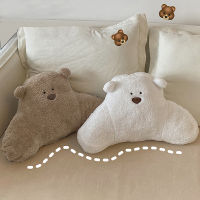 Cartoon Bear Cushions Plush Car Seat Pillows Soft Pillows Neck Protection Plush Lumbar Cushions Office Back Pillow for Bed