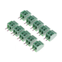 LTG 10ชิ้น2เสา KF128 2.54มม. PCB สกรูแบบสากลเทอร์มินัลบล็อก