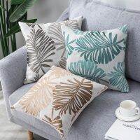 Plant Pattern Velvet Pillow Case Ins Style Home Decor Cushion Cover Suede Car Pillow Case Pillowcase Pillowcase Linen Pillow