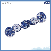 Veli Shy ทรงบวบกี่เพ้าจีน2ชิ้นสำหรับแต่งกระดุมกบหัวเข็มขัดเครื่องแบบทหาร