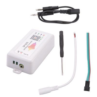 SP107E LED Controller Bluetooth Smart APP WS2811/2812B Light Strip Dimming LED Music Controller