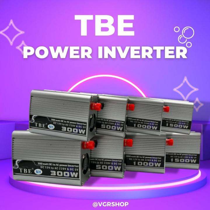 tbe-power-inverter-เครื่องแปลงไฟ-เปลี่ยนไฟรถเป็นไฟบ้าน-300-500-1000-1500-watt