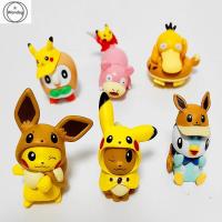 Wondday Puplup ตุ๊กตาหัวโตของเล่นเด็กโปเกมอน Eevee โมเดลแอ็คชั่น Pikachu