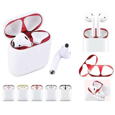 Dust Guard For Apple AirPods 2 1 Case Box Sticker Dust-proof Inside Protection Earphone Film For Air Pods 1 2 Cover Stickers Headphones Accessories