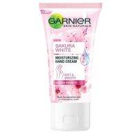 Garnier การ์นิเย่ ซากุระ ไวท์ มอยซ์เจอไรซิ่ง แฮนด์ ครีม 50 มล. ช่วยให้มือเนียนนุ่ม ชุ่มชื่นทันทีหลังใช้