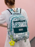 ? Graffiti bag female 2022 small pure and fresh and new Japan and the large capacity leisure backpack backpack high school junior high school girl