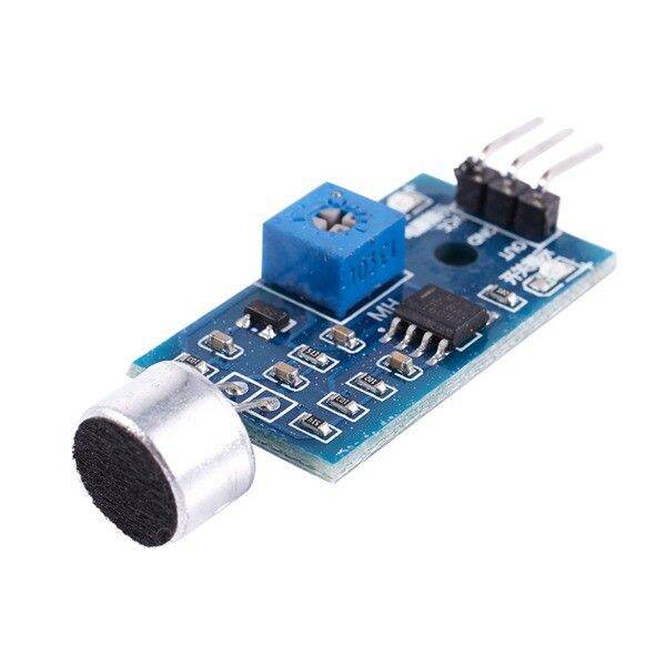 MODUL MICROPHONE AMPLIFIER SENSOR DETEKSI SUARA 3.3V 5V LM393 3 PIN ...