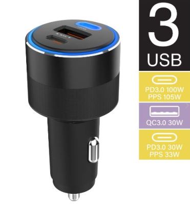 Capdase Rapider 3P130 (130W max.) Car Charger