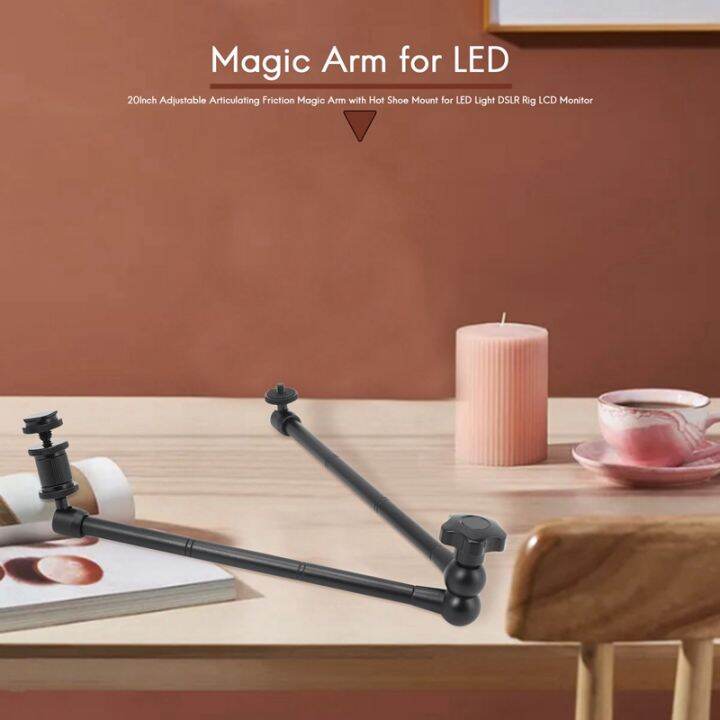 20inch-adjustable-articulating-friction-magic-arm-with-hot-shoe-mount-for-led-light-dslr-rig-lcd-monitor