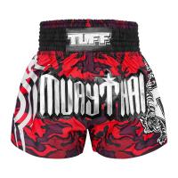 กางเกงมวย กางเกงมวยไทย  กางเกงกีฬา ทัฟฟ์ มวยไทย กางเกงมวยไทยTUFF Muay Thai Boxing Shorts New Red Military Camouflage