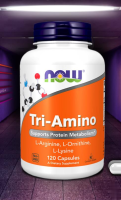 Tri-Amino / L-Arginine, L-Ornithine, L-Lysine 120 Capsules by NOW FOODS