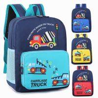 【Hot Sale】 school bag 3 to 6 years old preschool cartoon excavator boy handsome engineering vehicle children baby shoulder tide