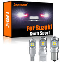 Zoomsee 2ชิ้น LED ย้อนกลับสีขาวสำหรับ Suzuki Swift Sport 2004-2020 Canbus สำรองภายนอกไม่มีข้อผิดพลาดด้านหลังไฟท้ายหลอดไฟชุดยานพาหนะ