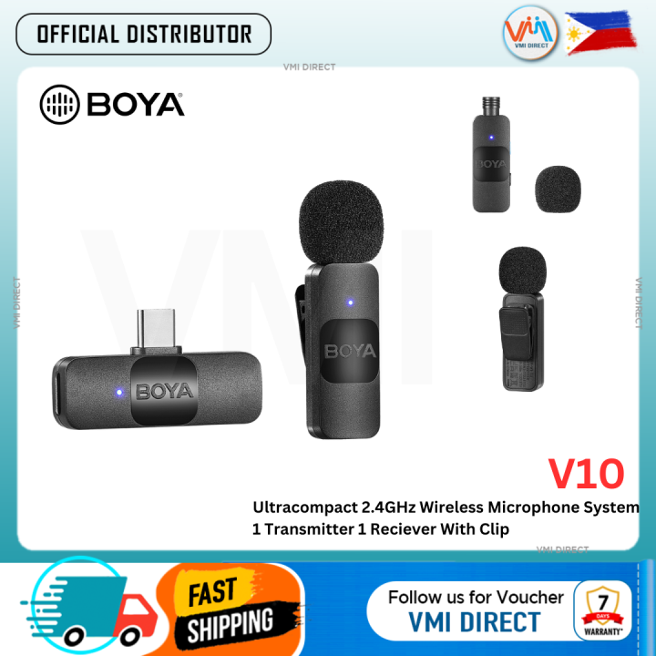 Boya V10 2.4GHz Wireless Microphone System 1 Transmitter