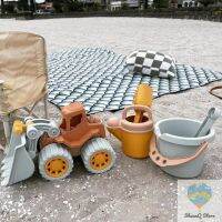 ป่าร้อน LIN431 - ❂❂❁ Children Beach/Sand Environment-friendly Plastic Beach 4-piece 7-piece Large Bulldozer Dumper