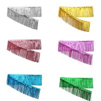 【YF】 2.75M Foil Tinsel Decorations Anniversaire Wedding Decoration Birthday Backdrop Easter Tassel Curtain