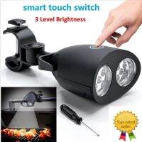 Smart Touch 10 LEDs Barbecue Grill BBQ Light LED 360 Degree Rotating Outdoor Camping Riding Lamp BBQ Accessories Lighting Tools