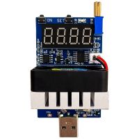 35W USB Intelligent Electronic Load Tester Digital Display Voltmeter Adjustable Constant Current Aging Resistor Voltage