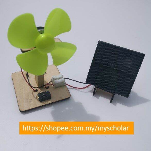 Malaysia Stock PROJEK RBT/STEM : DIY SOLAR FAN (KIPAS SOLAR) HBYRID ...