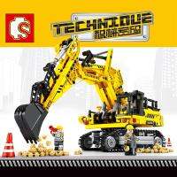 ProudNada Toys ของเล่นเด็กชุดตัวต่อเลโก้รถแม็คโคร(กล่องใหญ่สุดคุ้ม) S TECHNIQUE CONSTRUCTION 841 PCS 701802