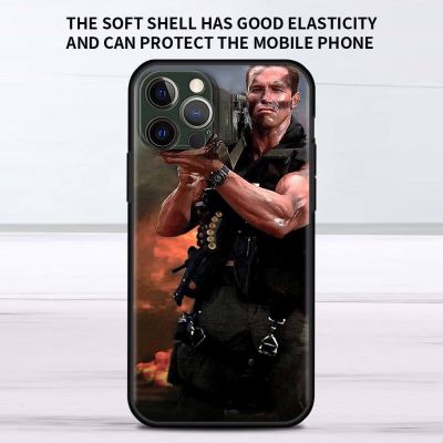 Case For Apple iPhone 13 11 12 Pro 7 XR X XS Max 8 6 6S Plus 5 14 SE 2022 Phone Cover Arnold Schwarzenegger Movie Commando 1985