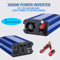 3000W อินเวอร์เตอร์รถ DC 12/24/48V/60V ถึง220V เครื่องแปลงไฟสตริงแก้ไขเครื่องแปลงแรงดันไฟฟ้าสายไฟแปลงสากล (กำลังไฟ: 550W)