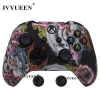 IVYUEEN 19สีสำหรับ Microsoft XBox 1 One X S คอนโทรลเลอร์ป้องกันซิลิโคนผิวเคสที่จับแบบครอบการพิมพ์ถ่ายโอนน้ำ